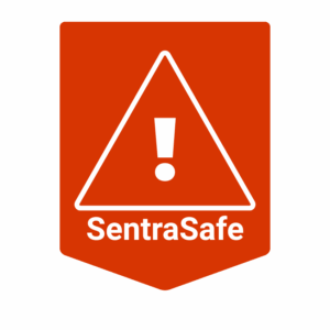 Sentra Safe logo rood
